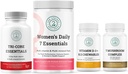 Tri-Core Essentials + Women's Daily 7 Essentials + 7 Organik Mushroom Kompleks + Vitamin D3+K2 Sche