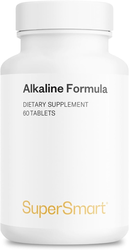 Supersmart - alkalin Formula Supplement (Advanced Formula) - P properties Phosphate, Kalsiyum Magnezyum & Magnezyum Citrate - PH Balance | Non-GMO & Gluten Free - 60 Tabletler