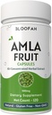 Amla Fruit Capsules 500 mg | Yoğun 10:1 Ekstraksiyon Phyllanthus emblica | Natural Herbal Supplement | Non-GMO, Gluten-Free | Geleneksel Wellness Formula (120 Kont)