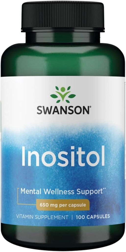 Swanson Inositol 650 Milligram 100 Capsules