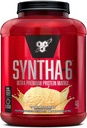 BSN SYNTHA-6 Whey Protein Toz, Micellar Casein, Milk Protein Isolate Toz, Vanilla Ice Cream, 5 Pounds, 48 Hizmetler ( 1) - Paket Vary