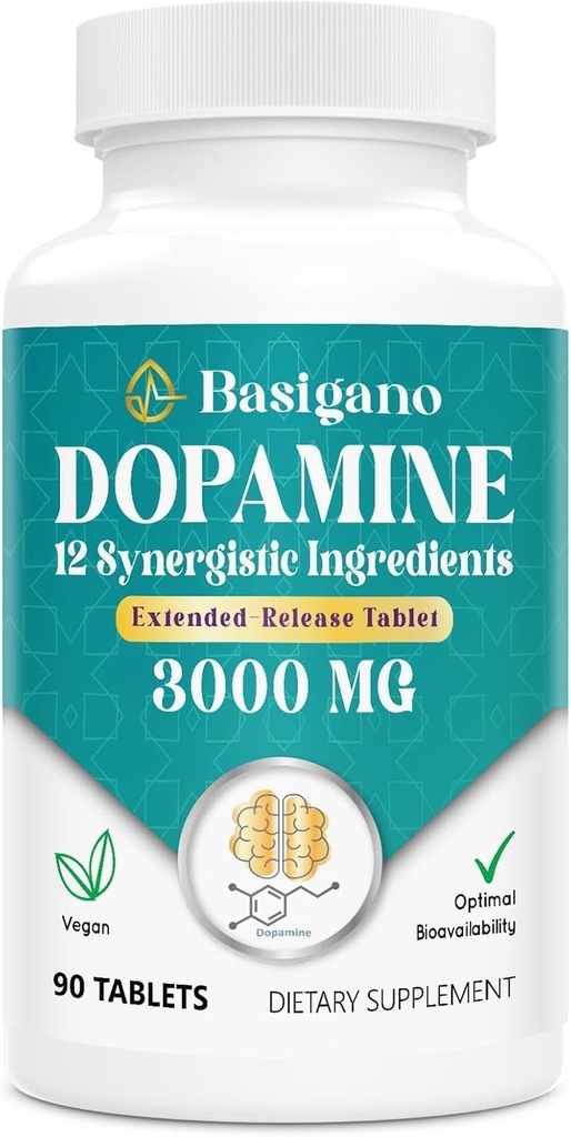 Natural Dopamine Supplement - 90 Tablets (Pack of 1)
