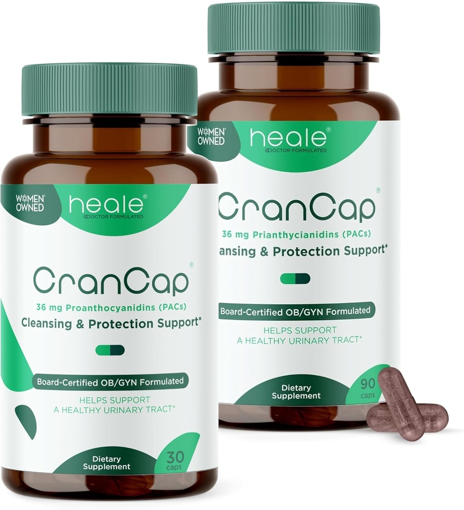 Cranberry Pills - Urinary Tract Health Cranberry Supplement - Potent PACs 36mg - GMO, Vegan, Gluten Free - Heale tarafından - 120 Capsules