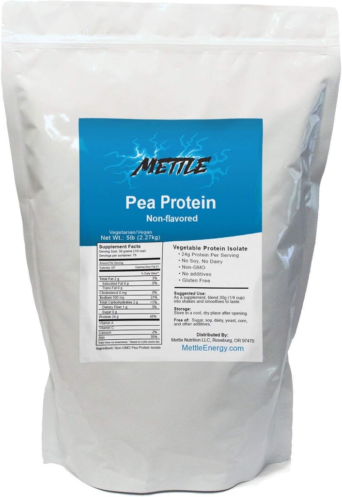 Pea Protein Powder - 5 Λίρες - Bulk Pure Supplement (Unflaved) – Mattle Pea Protein Isolate