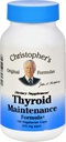Συντήρηση Θυρεοειδούς του Christopher - 485 mg - 100 Καψάκια Χορτοφάγου