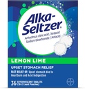 Alka-Seltzer Lemon Lime Heartburn Relief Tabletleri, Hızlı asit Indigestion Relief, Antacid with Lemon Lime Flavor 36 Ct