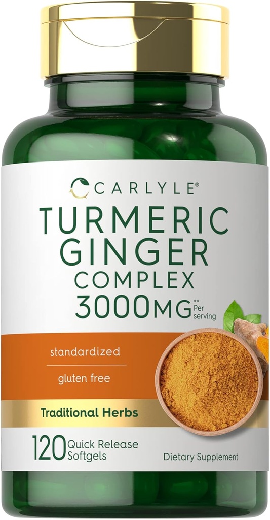 Carlyle Turmeric και Ginger Συμπλήρωμα 3000 mg 
