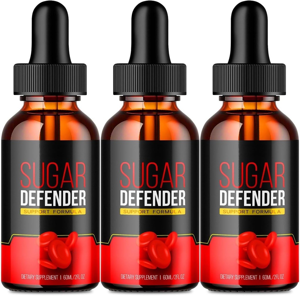 VIVE MD Sugar Defender Drops - Resmi Formula - Şeker Defender 24, Şeker Defender Sıvı, Hawthorn Berry Organik, Şeker Defender Yorumları (3 Paket)