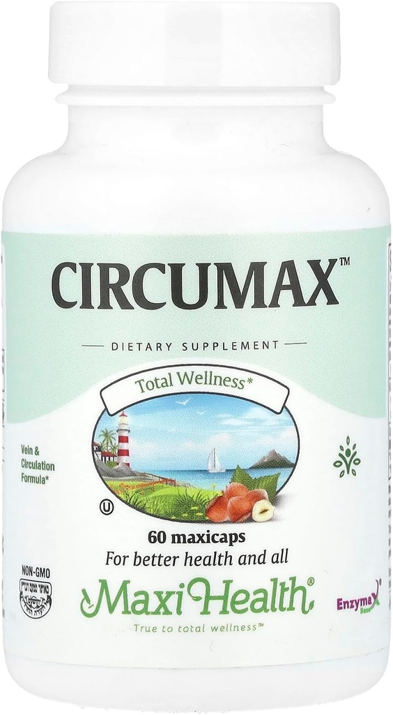 Maxi Health CircuMax Supplement - Yüksek Potency - Vein ve Circulation Formula - 60 Capsules - Kosher