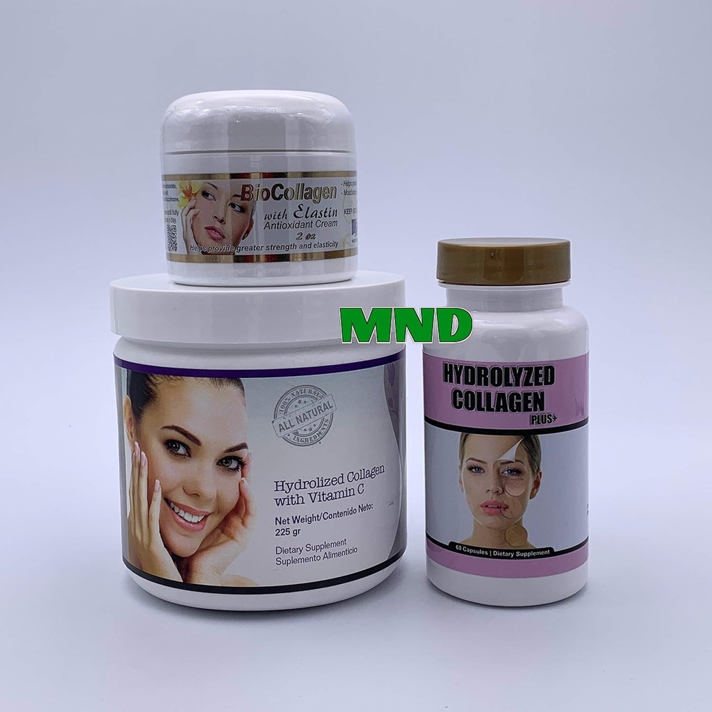 BIO HYDROLIZED Collagen Plus Vitamin C Toz Sağlıklı Saç Pilleri Elastin Cream