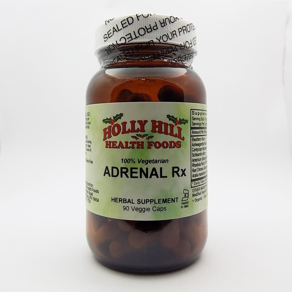 Holly Hill Health Foods, 100% χορτοφαγικά Adrenal Rx, 90 χορτοφαγικές κάψουλες