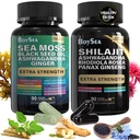 Boysea. Shilajit ve Sea Moss Sche- 90 Count - Sea Moss, Black Seed Oil, Ashwagandha, Ginger & Shilajit, Rhodiola Rosea, All in 1 Supplements (1)