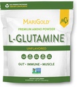 MariGold Pure Unflavored L-Glutamine Toz - Sağlıklı Gut, Immune ve Muscle Support, Non-GMO, Gluten Free, Soy & Allergen Free (5g / 5000 mg per Service)