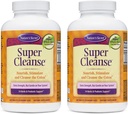 Nature's Secret Super Cleanse Extra Strength Toxin Detox & Gentle Elimination Body Cleanse, Digestive & Colon Health Support - Stimulating Mix of 14 Herbs with Probiyotiks - 200 Tablet (Pack of 2)
