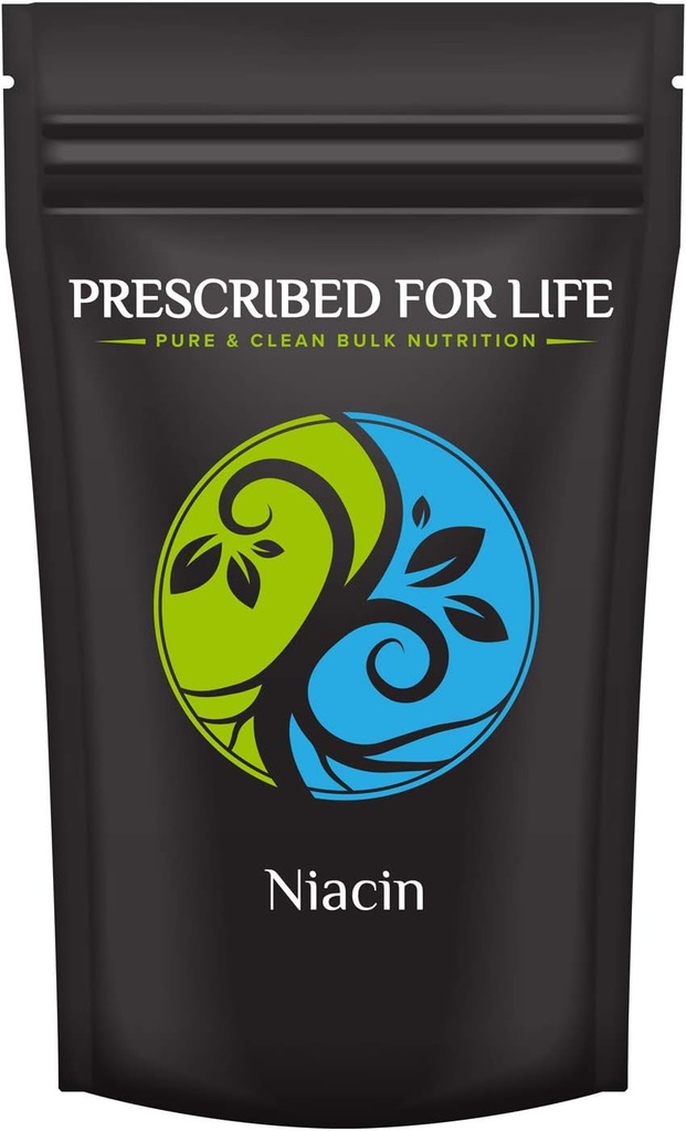 Life Niacin Toz | Skin Health ve Digestive Support | Vegan, Gluten Free, Non GMO | Nicotinic Acid (5 kg / 11 lb)