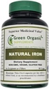 (Polonya 1) Yeşil Organik Supplements' Iron, 2000 mg Organik Iron Capsules, 90, Hand Made, Vegan, Non-GMO, & Gluten Free Natural Iron Capsules