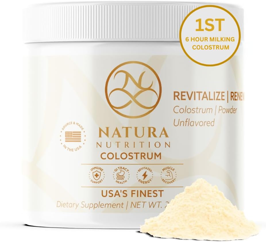 Grass-Fed Bovine Colostrum Powder – 100% καθαρό, πρώτο άρμεγμα – Φυσικό IgG 25% – Gut, ανοσοποιητικό & Recovery Support – ΗΠΑ Πηγή, Πρόσθετα-δωρεάν – 60 εξυπηρετούν