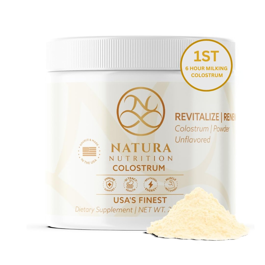 Grass-Fed Bovine Colostrum Toz –% 100 Pure, First Milking – Natural IgG 25% – Gut, Immune & Recovery Support – USA Sourced, Words-Free – 60 Services