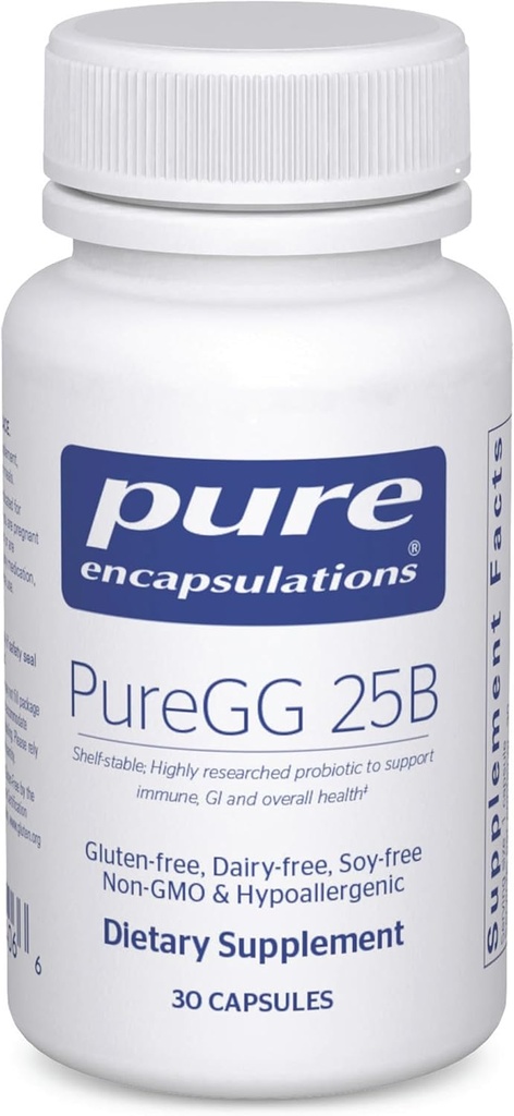 Pure Encapsulations PureG 25B | teşvikler GI ve Immune Health Across All Ages | 60 Capsules