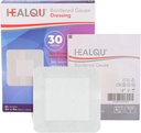HEALQU Island Dressing - 4"x4", 30 Count - Συνοριακός Gauze Sterile Ατομικά Στριφτά Gauze Pads, Water-Resistant, Μη-Woven Backing - Μαλακό και αναπνευστικό τραύμα Dressing για την πρώτη βοήθεια και ιατρική
