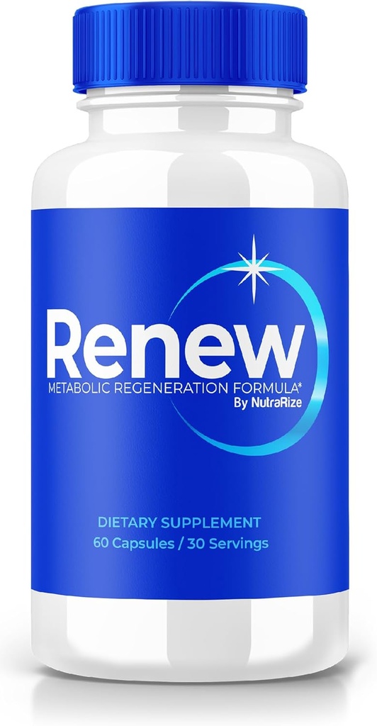 NutraRize Renew Capsules, All- Natural Diyetary Supplement 800MG Pills, Advanced Formula for Energy and to Support Active Lifestyle, Re New Pastillas Yorumları (60 Capsules)