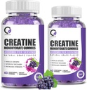 Creatine Monohydrate Gummies μυϊκή δύναμη για άνδρες & γυναίκες, Energy Boost Pre Work Supplement - Grape Flavor