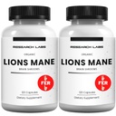 Araştırma Laboratuvarları Organik Lions Mane Supplement Capsules, 2 Fer 1 Ad - 240 Capsules w/Patent LitropaneTM Immune System ATM Nootropic Brain Support Mushroom Supplement. 10X Türbe Karşılaştırılabilir 18000 mg