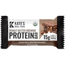 Kate'in Gerçek Gıda Organik Protein Barları - (Peanut Butter Brownie, 2.2 oz, 12 Paket) - Bitki bazlı Protein Barlar - Gluten Free, Soy Free, Non GMO, Wholej, and All Natural Natural