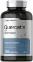 Horbäach Quercetin with Bromelain Supplement | 240 Capsules | Non-GMO ve Gluten Free