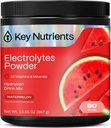 KEY NUTRIENTS Multivitamin Electrolytes Toz No Sugar for Recovery - Yenileme Sumelon Electrolyte Toz - Hydration Toz - No Calories, Gluten Free Electrolytes Toz - 90 Hizmetler
