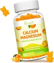 D3 ve K2 Vitamin D3 Vitamini ile Magnezyum Gummies, Immune ve Calm Mood için Yüksek Abhidratörü Glycinate Pyum, Vegan Orange Flavor 60 Gummies