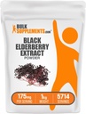 BulkSupplements.com Selderberry Extract Powder - Selderberries Προέρχεται από Black Elderbry, Immune Support Supplement - Χωρίς γλουτένη - 175mg ανά Σερβίρισμα, 1kg (2,2 lbs) (πακέτο των 1)