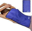Injuries Reusable, Physical Therapy Cold Pack w/2 Rafs for Full Back Diz Pain Relief, Hot Cold Compress Gel Ice, Swelling, Bruises, Büyük Buz Pad 23.2" x 14.5" Mavi
