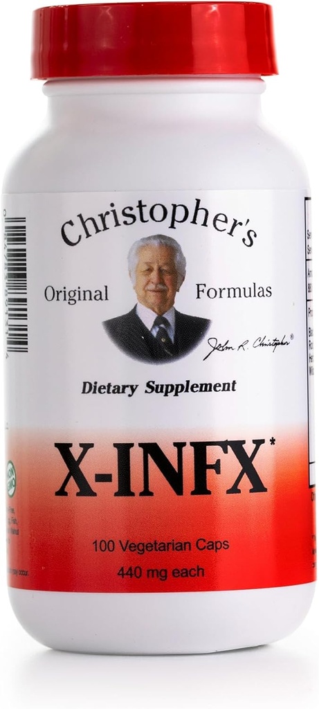 Η αρχική φόρμουλα X-INFX του Christopher, φυσική ανοσοποιητική υποστήριξη, 100 Caps