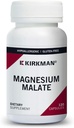 Kirkman - Magnezyum Malate 800 mg - 120 Capsules - Supports Restful Sleep - Relaxes Nerves & Muscles - Hipoallergenicicic