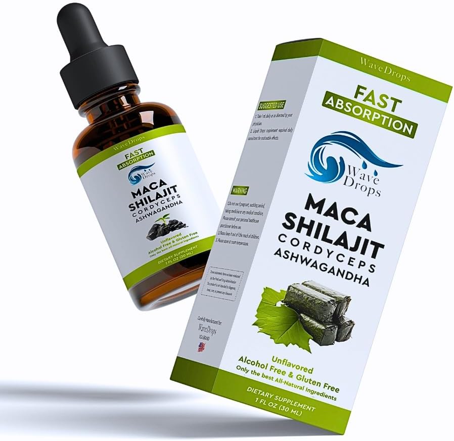 Generic Maca, Shilajit, Cordyceps, Ashwagandha Υγρές σταγόνες 