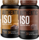 Jacked Factory Authentic ISO Grass Fed Whey Protein Isolate Toz - Low Carb, Non-GMO Muscle Building Protein w/No Fillers (Chocolate Peanut Butter, 30sv) & (Ccolahote, 30sv)