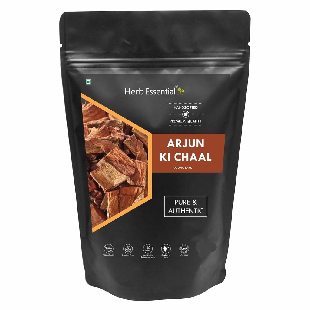 Arjun ki Chaal- Raw, Terminalia Arjuna Bark | Raw Kuru Organik Arjun Tree Bark,Sun 200 gm