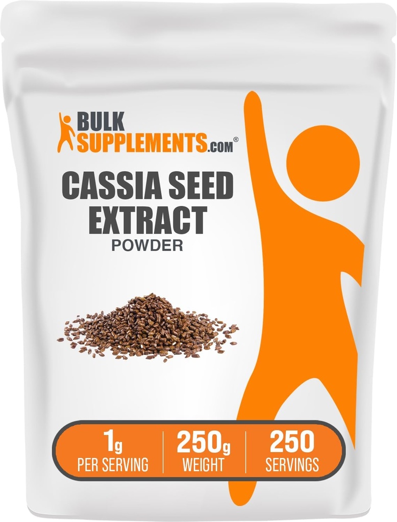 BulkSupplements.com Cassia Tohumu - Cassia Tohum Toz, Herbal Supplement - Vegan & Gluten Free, 1g per Service, 250g (8.8 oz) (Pazar 1)