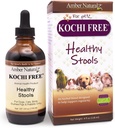 Amber NaturalZ Kochi Köpekler için herbal Supplement, Kediler, Kuşlar, Tavşanlar ve Gine Pigs | Sağlıklı Bowel Fonksiyonl | Doğal Yardım Digestive Balance | 4 Akışkan Ounce Glass Şişe Şişe Şişe