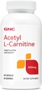 GNC Acetyl-L-καρνιτίνη 500mg, υποστηρίζει θετική ισορροπία διάθεσης, 60 κόμης