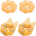 Haftalık Pill Organizer Büyük 7 Gün Pill Box Organizer Günlük Tıp Vakasını Vitamin Balık Yağı Pills Supplements Arthritis Friendly
