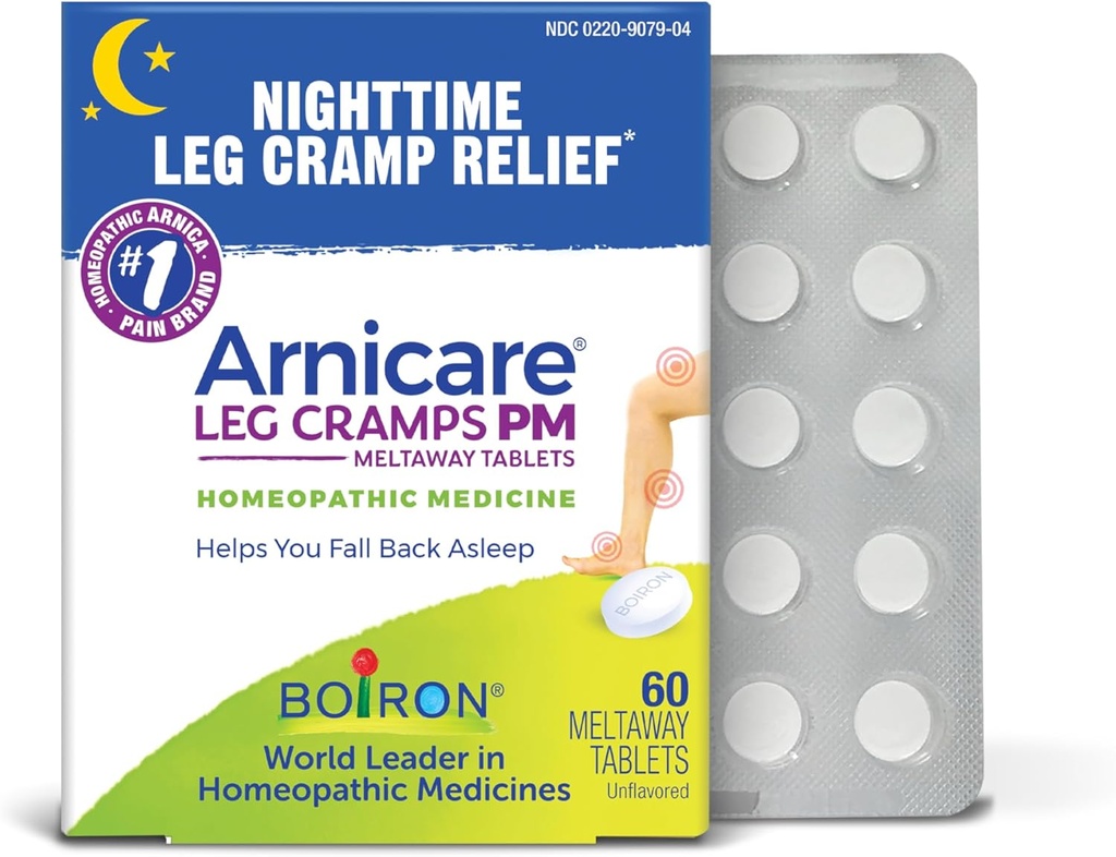 Boiron Arnicare Leg Cramps PM για το Nighttime Relief από το Cramping και το Stiffness σε Πόδια ή Μόσχους - 60 δισκία
