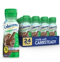 Glucerna Hunger Smart Diabetes Care Shake, Κλασσική σοκολάτα, Diabetic Meal Αντικατάσταση για την υποστήριξη της διαχείρισης ζάχαρης αίματος, 15g πρωτεΐνη, 180 θερμίδες, έτοιμοι για ποτό, 10-fl-oz μπουκάλι, 24 Pack