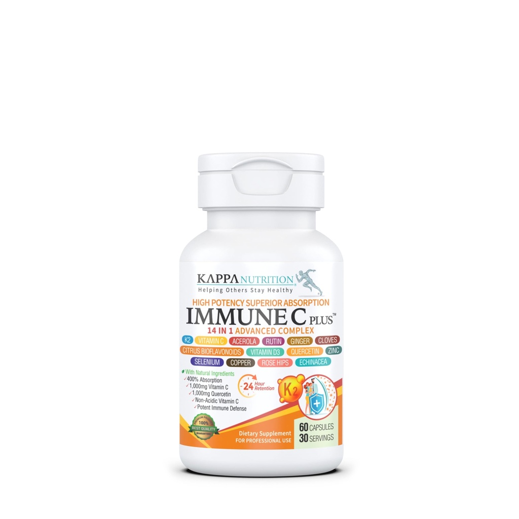 Quercetin 1000 mg, C 1000 mg, çinko 50 mg, D3 5.000iu, Selenium, Copper, Acerola, Ginger, Fake, Bitter Orange, Rose Hips, Echinacea, Immune C Plus, 14 1 Immune C Plus (60)