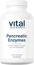 Vital Nutrients Pancreatic Enzymes 1000 mg (Full Strength) | Pancreatin Digestion Supplement with Protease, Amylase & Lipase | Digestive Enzymes | Gluten, Süt ve Soy Free | 180 Capsules
