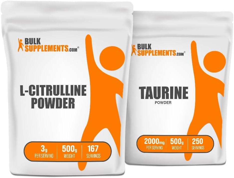 BulkSupplements L-Citrulline 500g + Taurine 500g Bundle