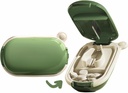 MURRI&MURRDI Small Pill Splitter, Pocket veya Purse için Portatif Tıp Makinesi - Vitaminler, Tabletler, İlaçlar (Green)