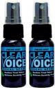 Clear Voice Oral Throat Sprey Singing Ease Clarity Soothing Dampener Moisturizer Relief Vocal Ezeksiyon (28) Tedavisi, ABD'de Made, Fresh Mint Flavor (2 Pack)