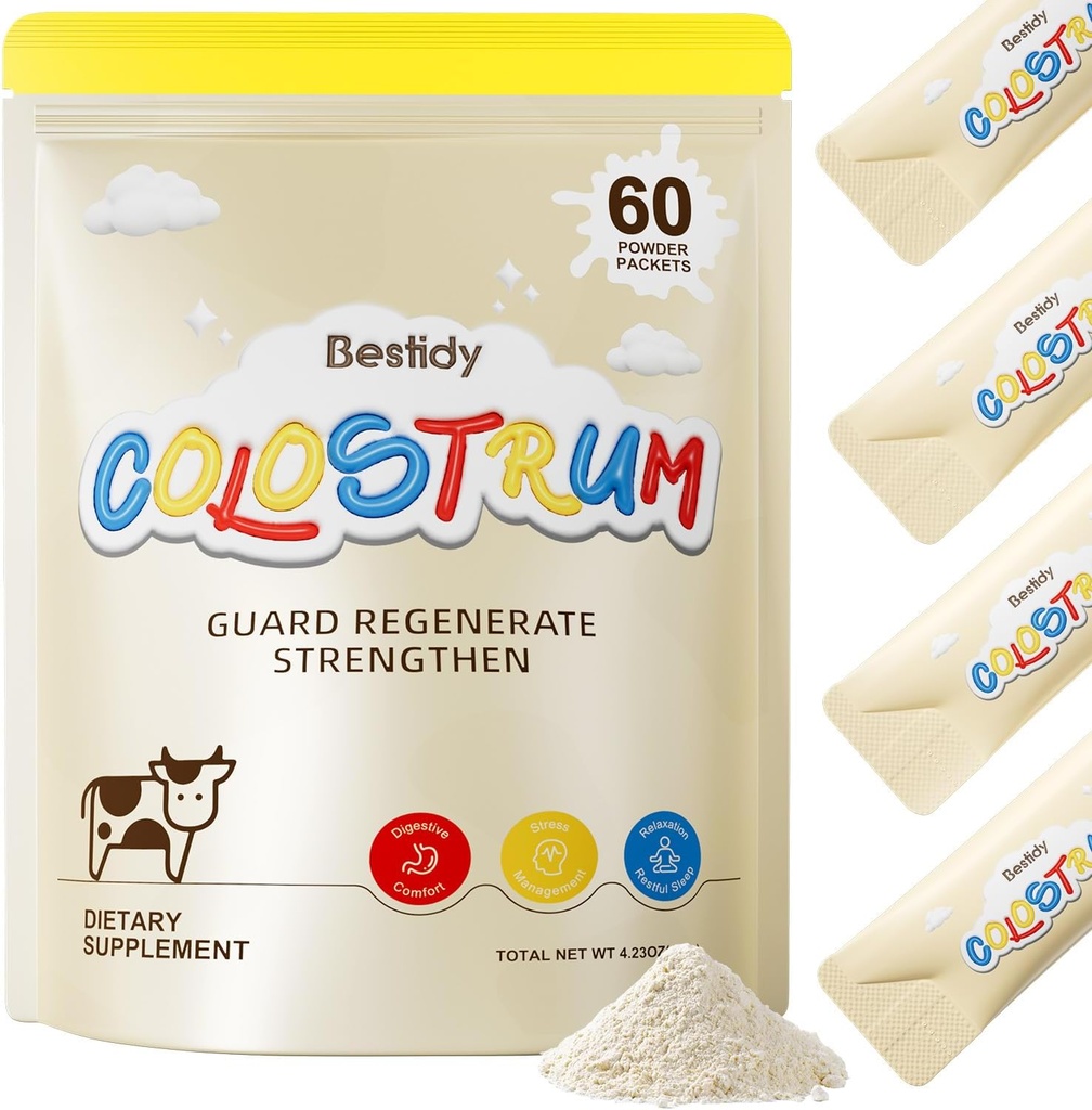 En iyiidy Organik Colostrum Tamam, Pure, Güçlü ve Nutrients ile Paketlendi